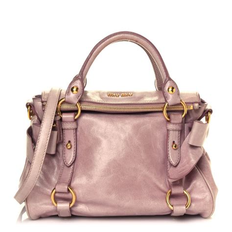 miu miu mughetto|Miu Miu Vitello Lux Bow Satchel .